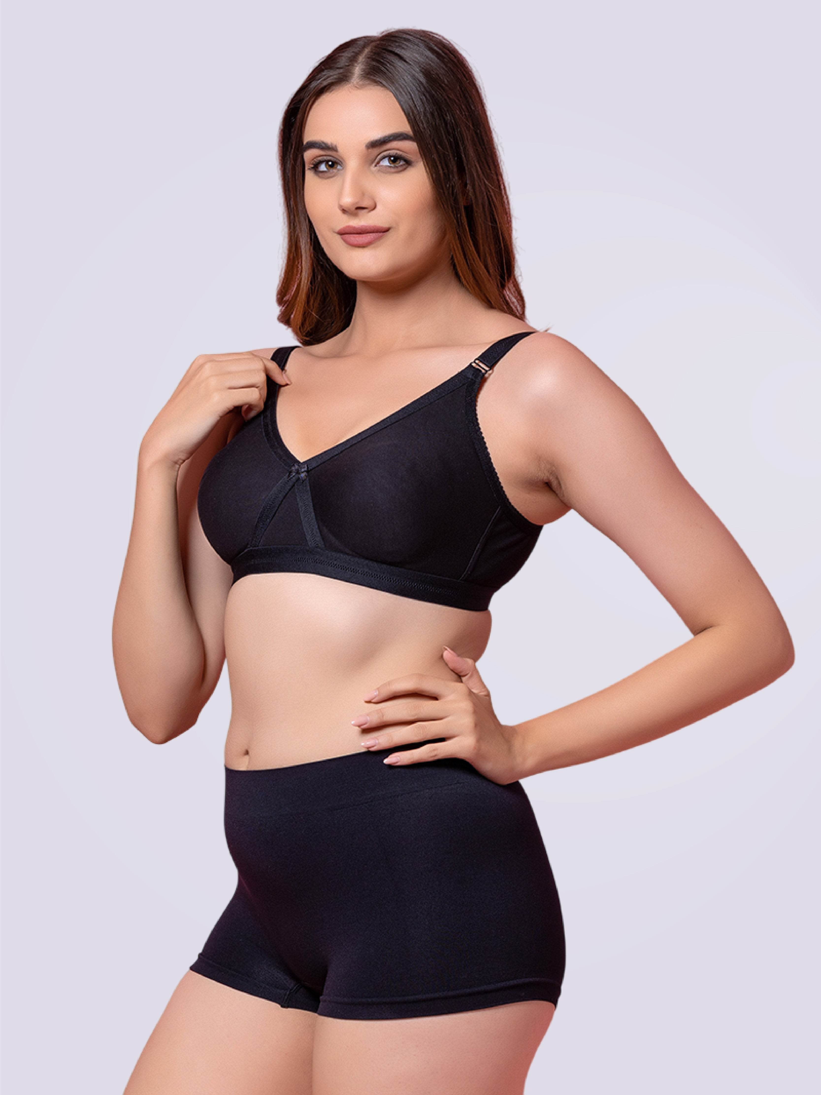 Tenacious + Size T-Shirt Non Padded Full Coverage Bra In Black - Bold And Bae Fashion