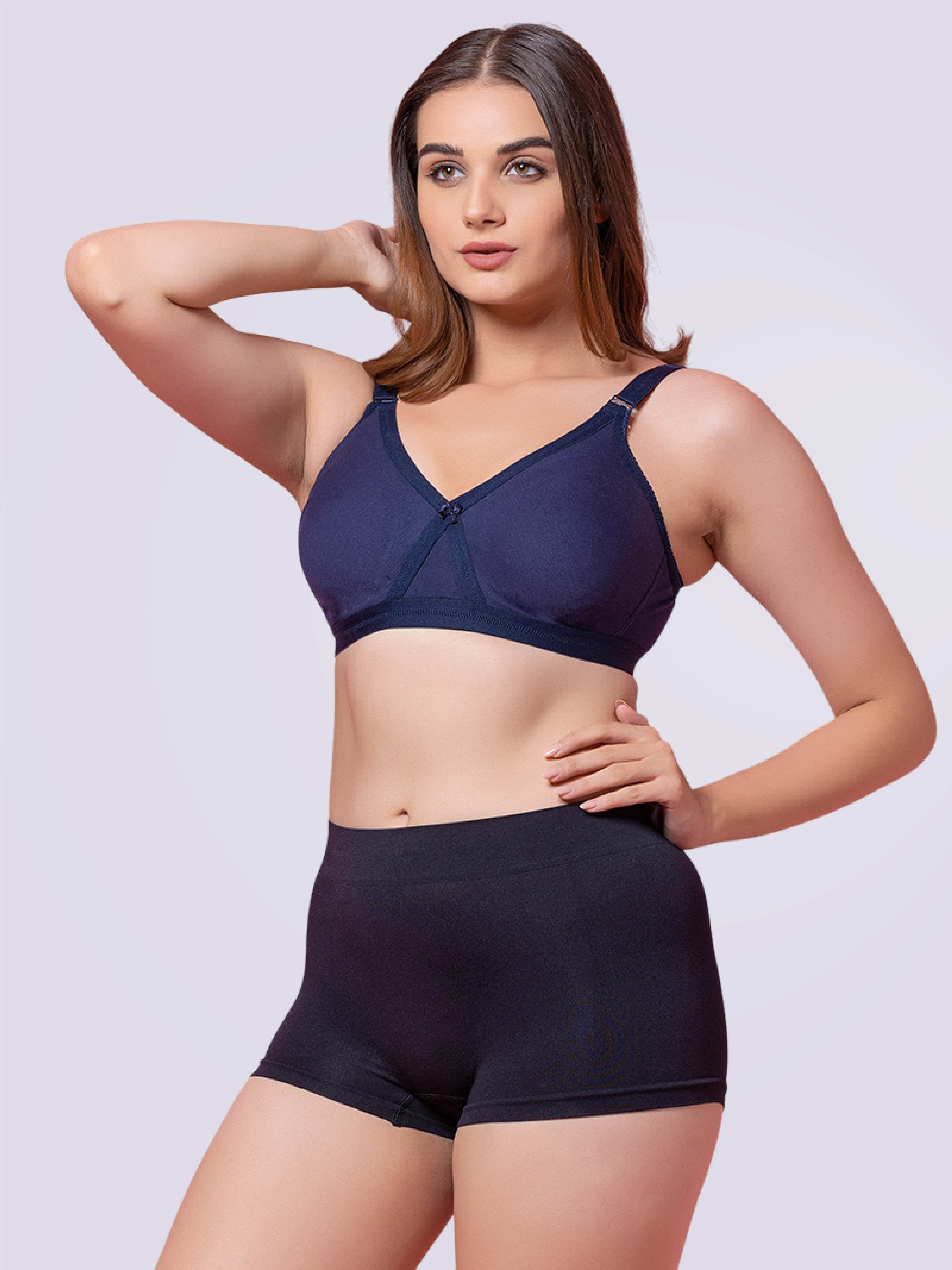 Tenacious + Size T-Shirt Non Padded Full Coverage Bra In Black - Bold And Bae Fashion