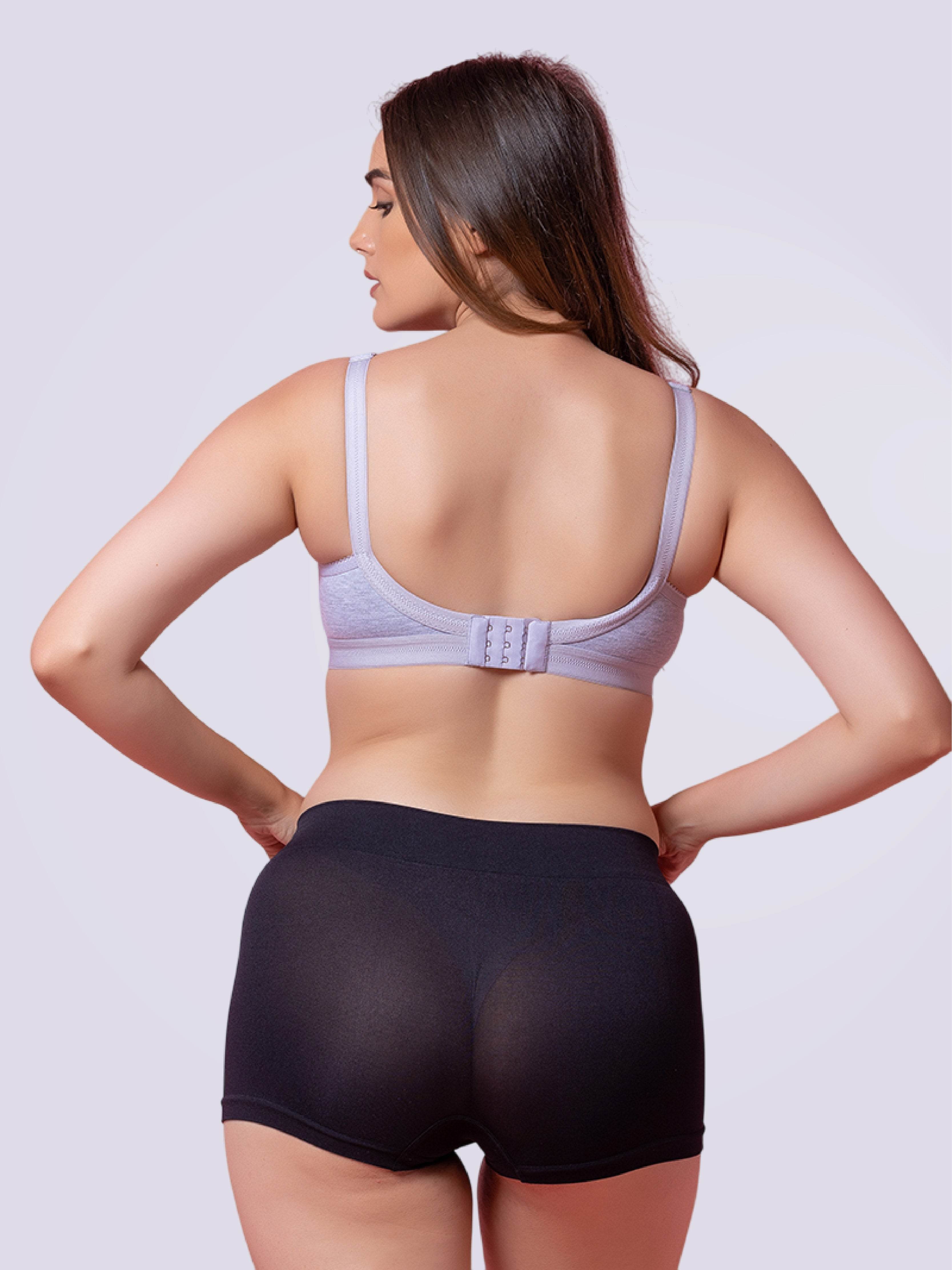 Tenacious + Size T-Shirt Non Padded Full Coverage Bra In Grey - Bold And Bae Fashion