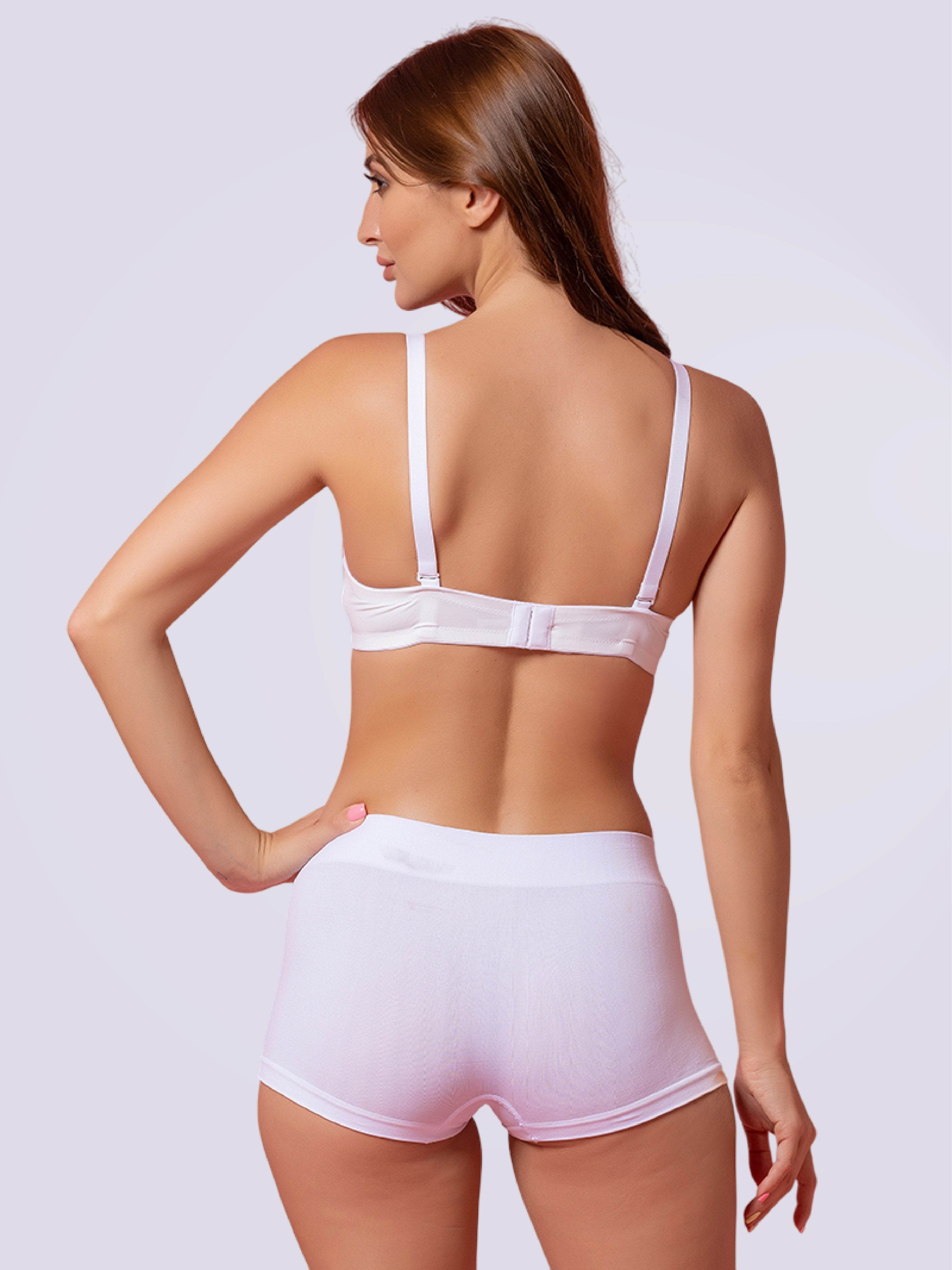 Drop-Dead Soft Lycra Deep Neck Lightly Padded 3/4 Coverage Non- Wire Bra - Bold And Bae Fashion