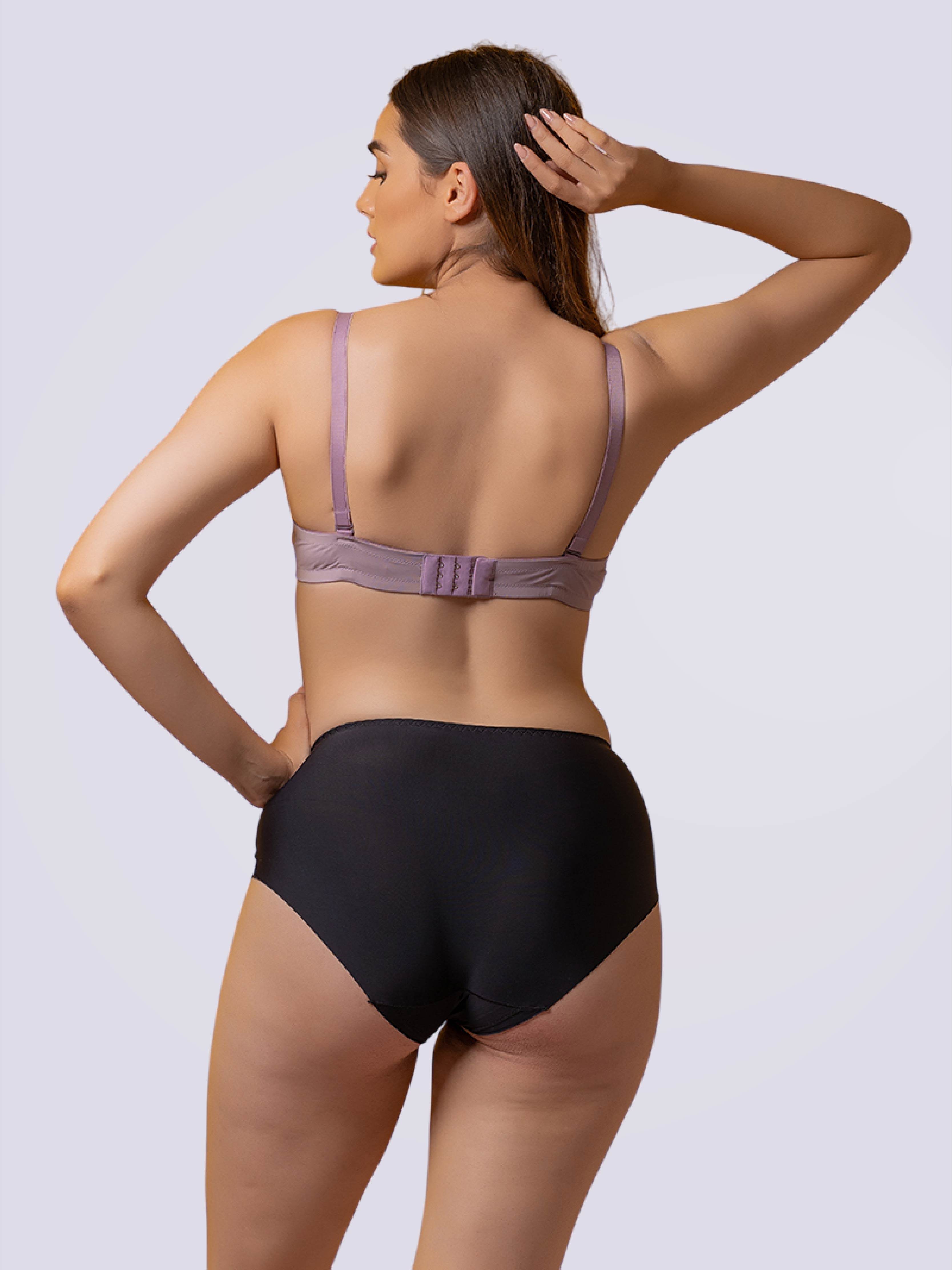 Drop-Dead Soft Lycra Deep Neck Lightly Padded 3/4 Coverage Non- Wire Bra - Bold And Bae Fashion