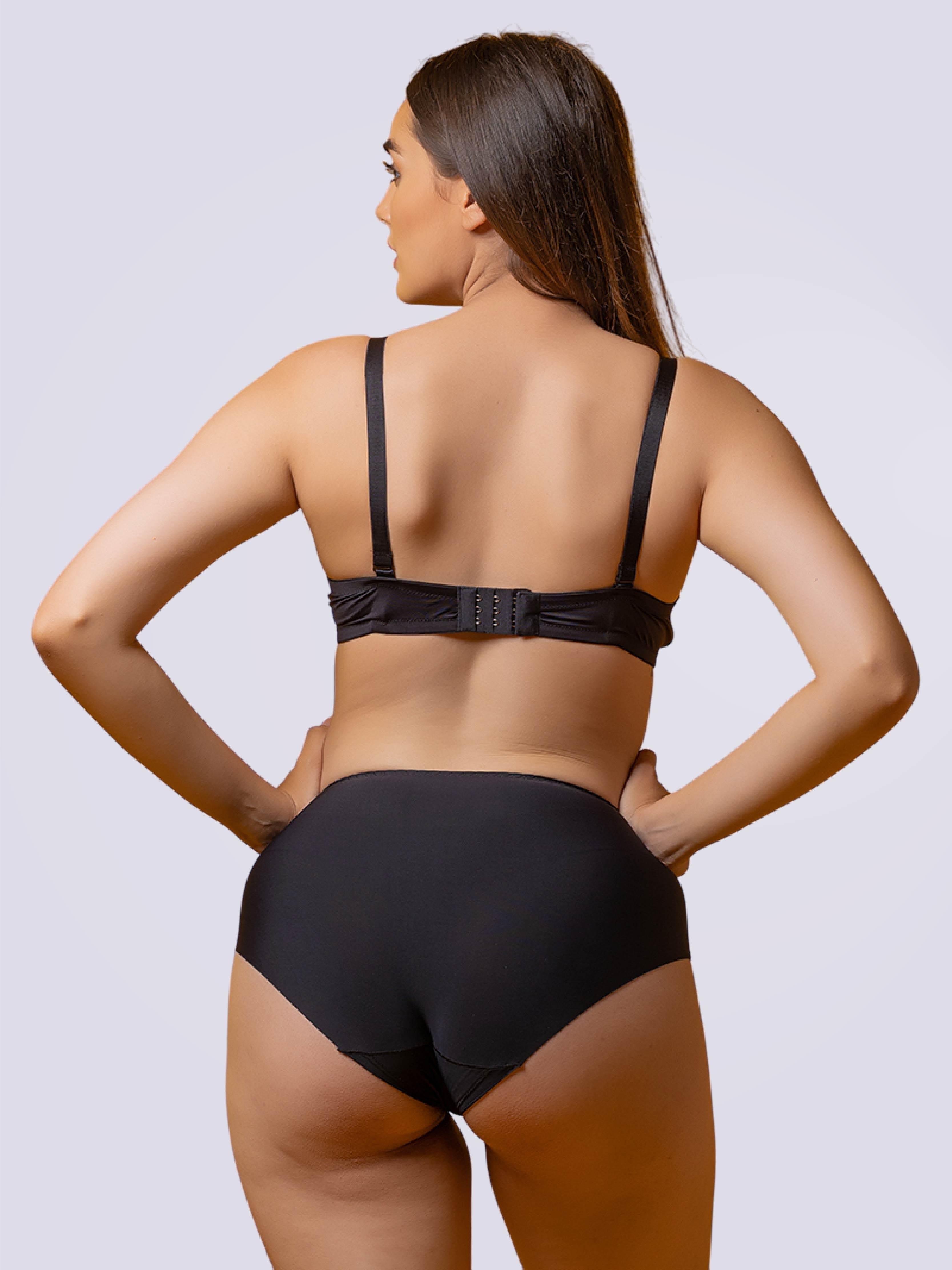 Drop-Dead Soft Lycra Deep Neck Lightly Padded 3/4 Coverage Non- Wire Bra - Bold And Bae Fashion