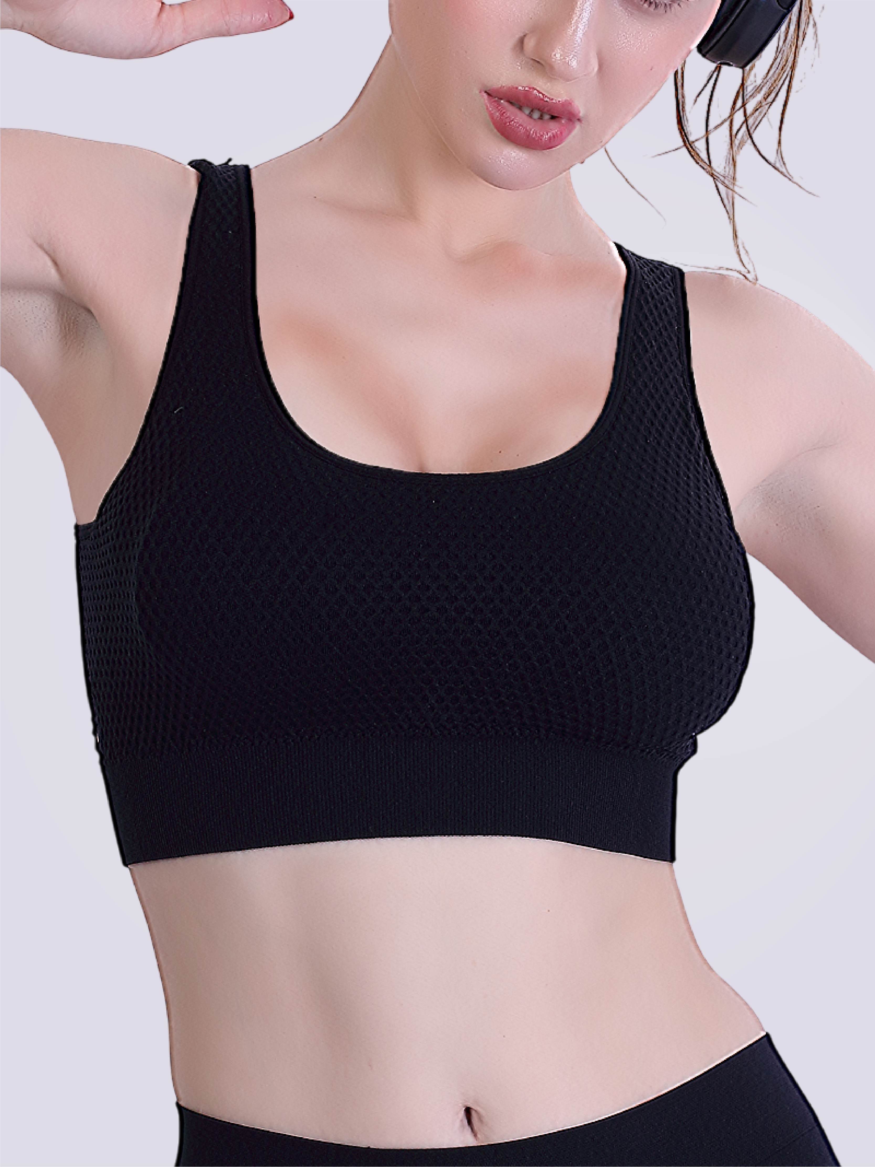 Mesh Marvel Full Coverage Padded Bra In Black - Bold And Bae Fashion