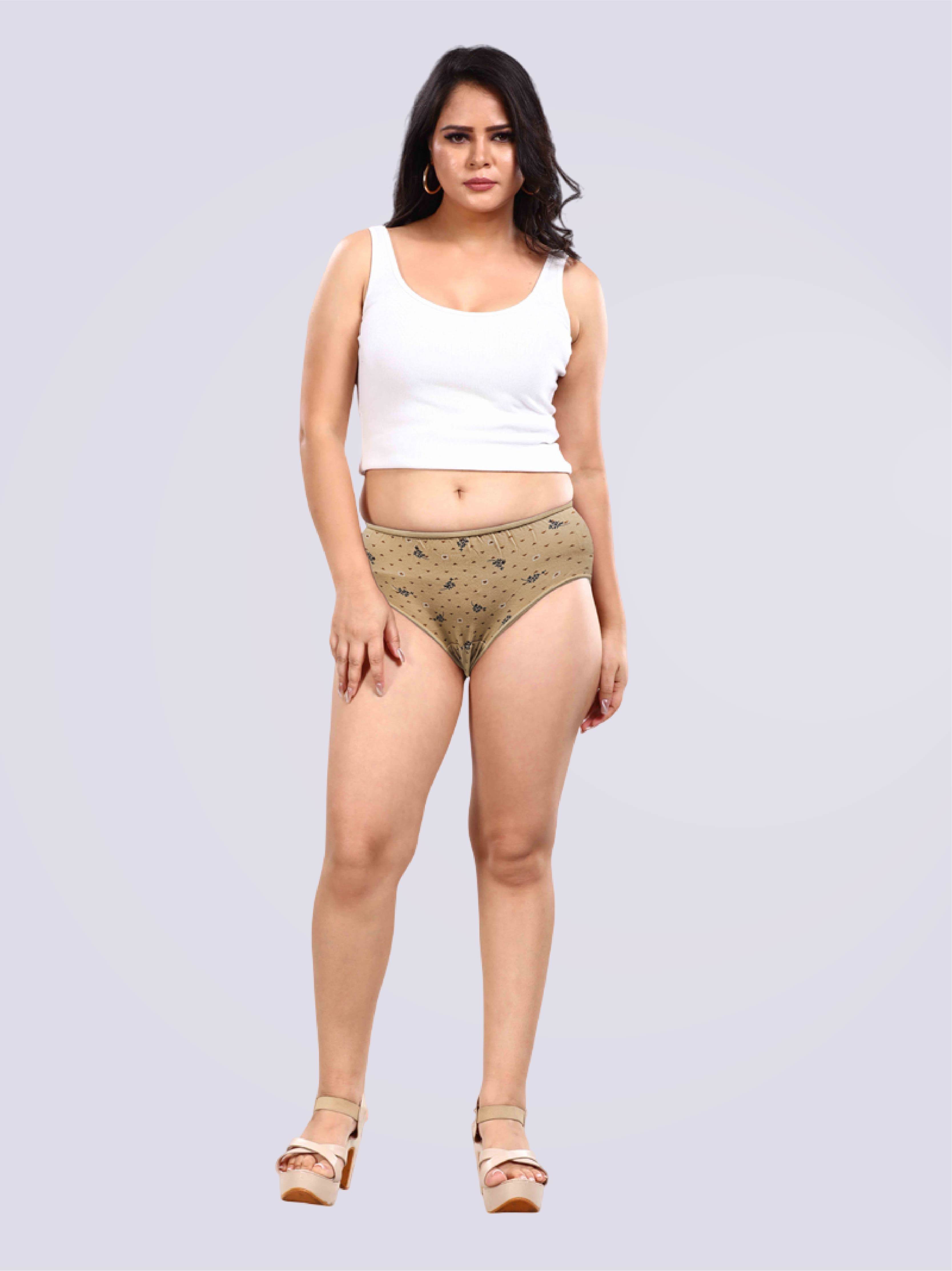 Pack of 3- Print Passion Super Comfy Mid Waist Panty - Bold And Bae Fashion