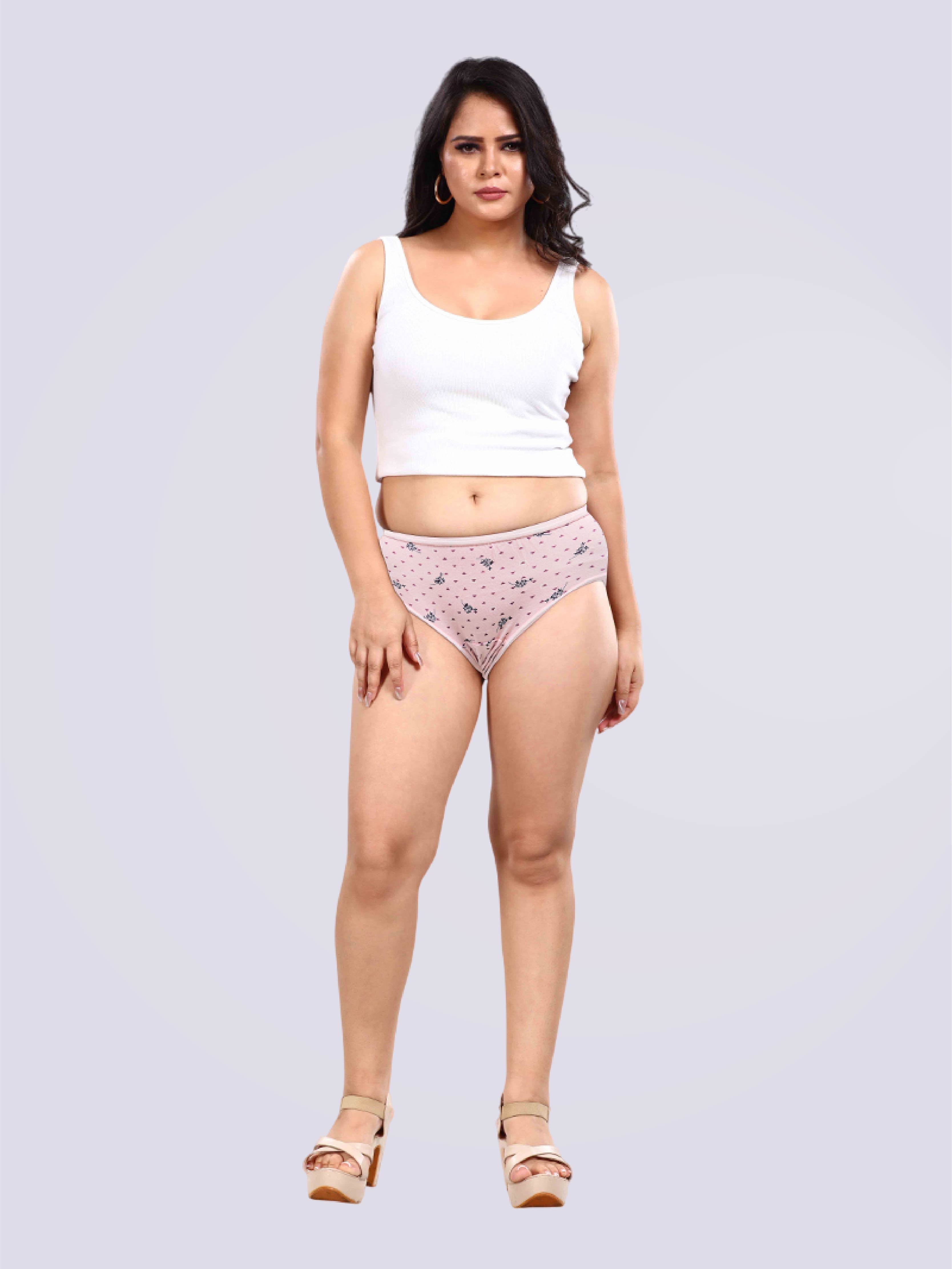 Pack of 3- Print Passion Super Comfy Mid Waist Panty - Bold And Bae Fashion