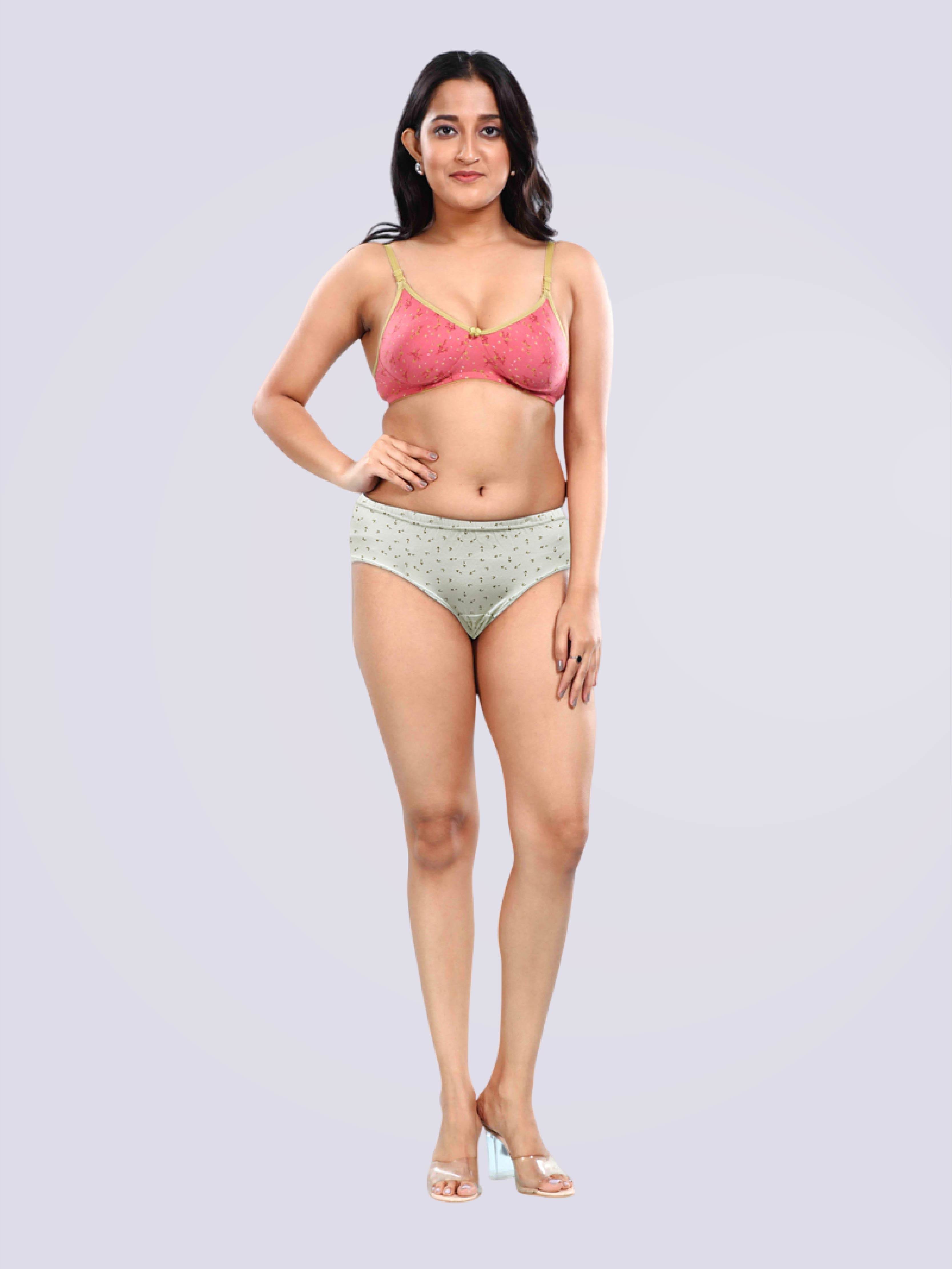 Pack of 3- Print Passion Super Comfy Mid Waist Panty - Bold And Bae Fashion