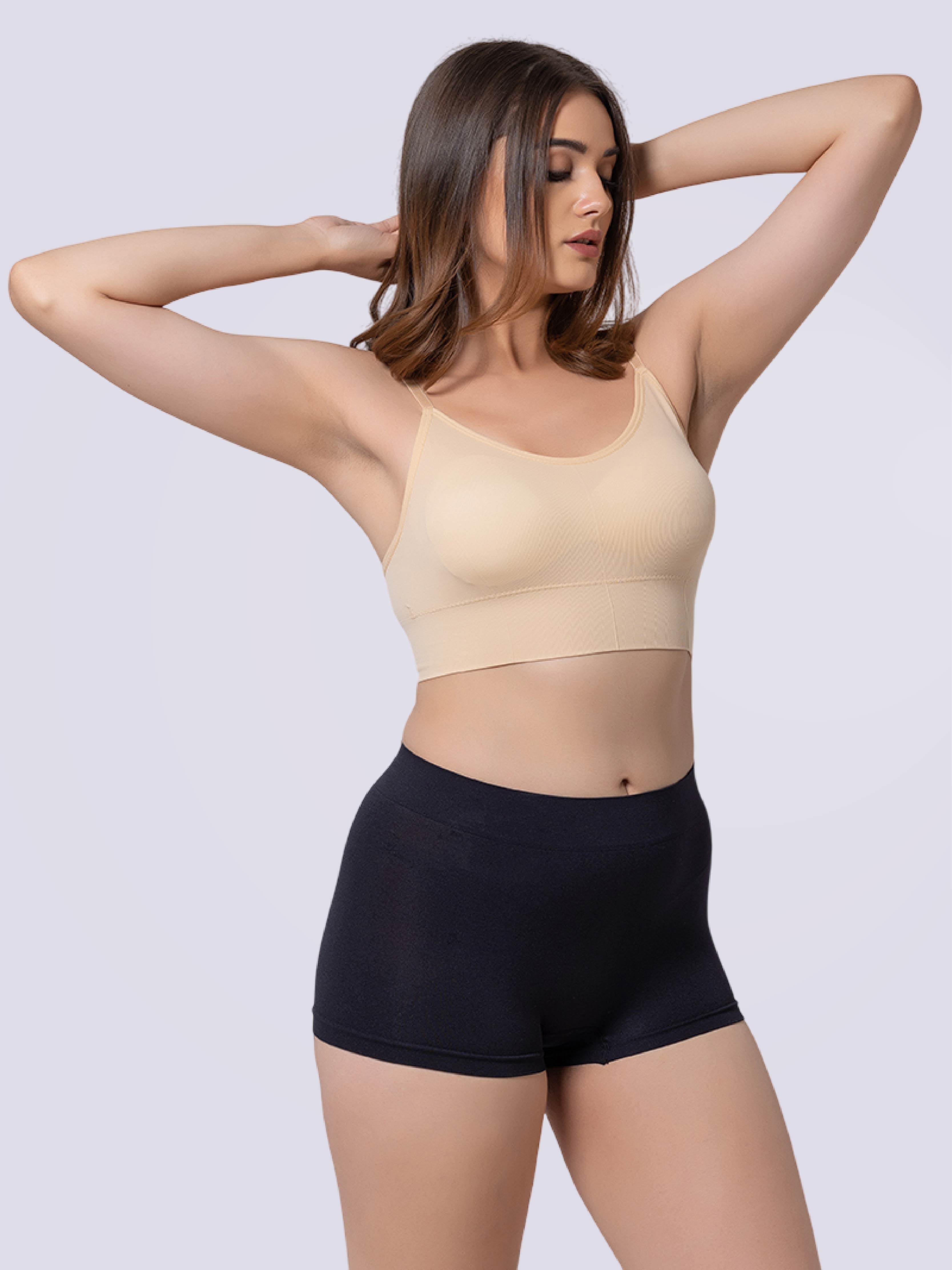 Sassy Shorty Full Coverage Mid Waist Panty in Black - Bold And Bae Fashion