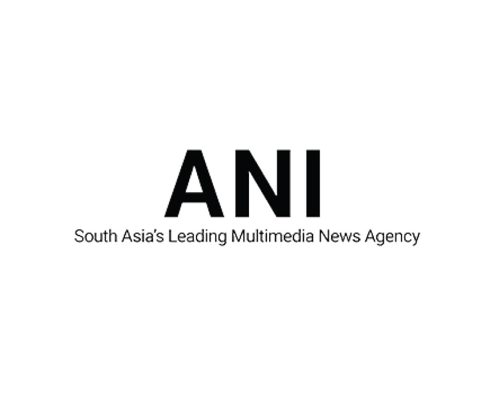 ANI logo with text 'South Asia's Leading Multimedia News Agency' on a white background