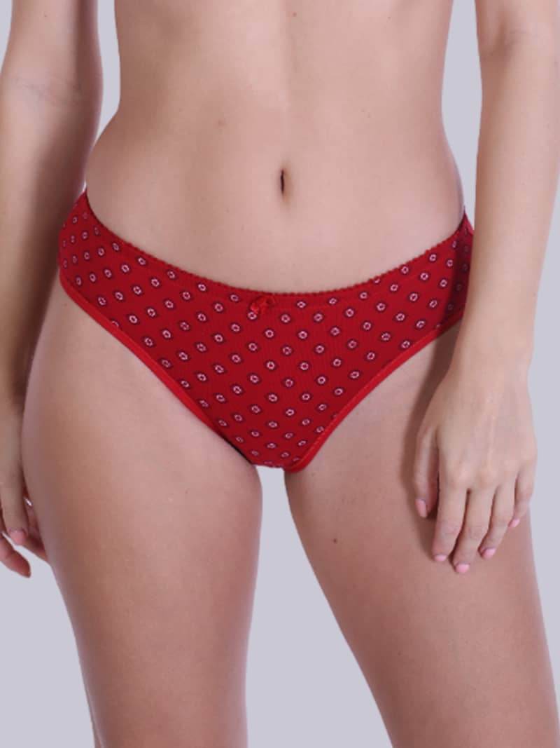Print Perfection Padded Full Coverage Bra And Panty Set In Red - Bold And Bae Fashion