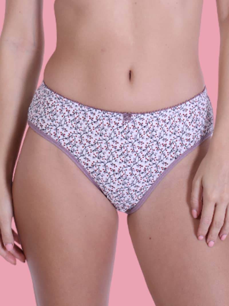 Print Perfection Padded Full Coverage Bra And Panty Set In White - Bold And Bae Fashion