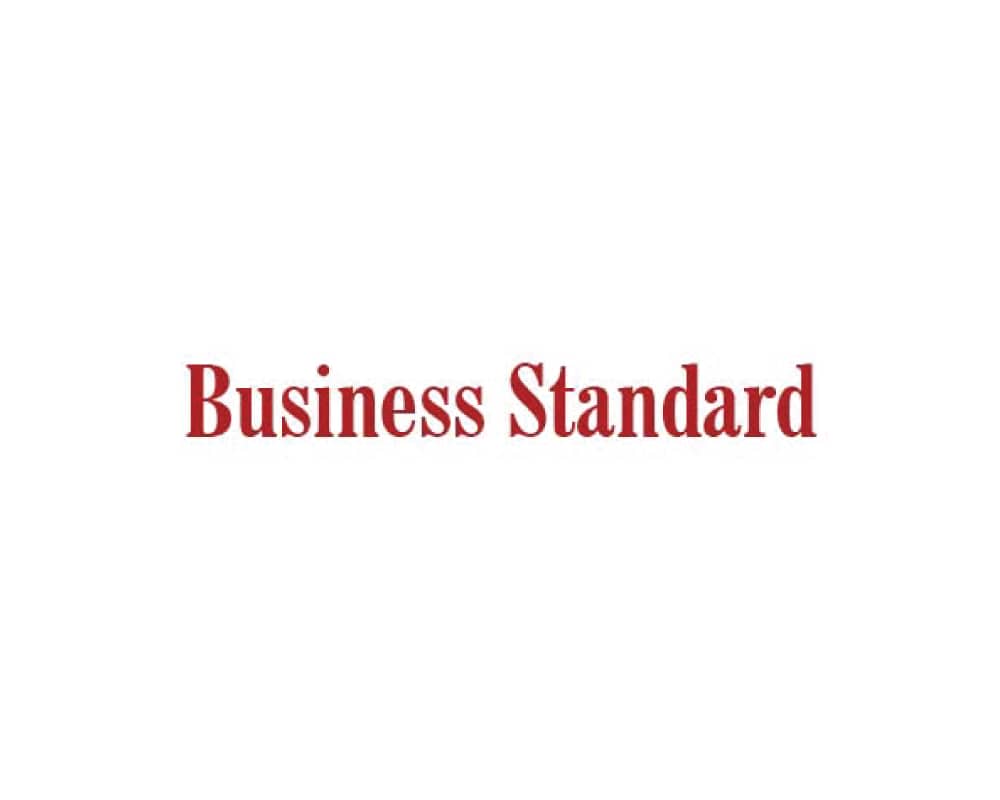 Text 'Business Standard' in red on a white background